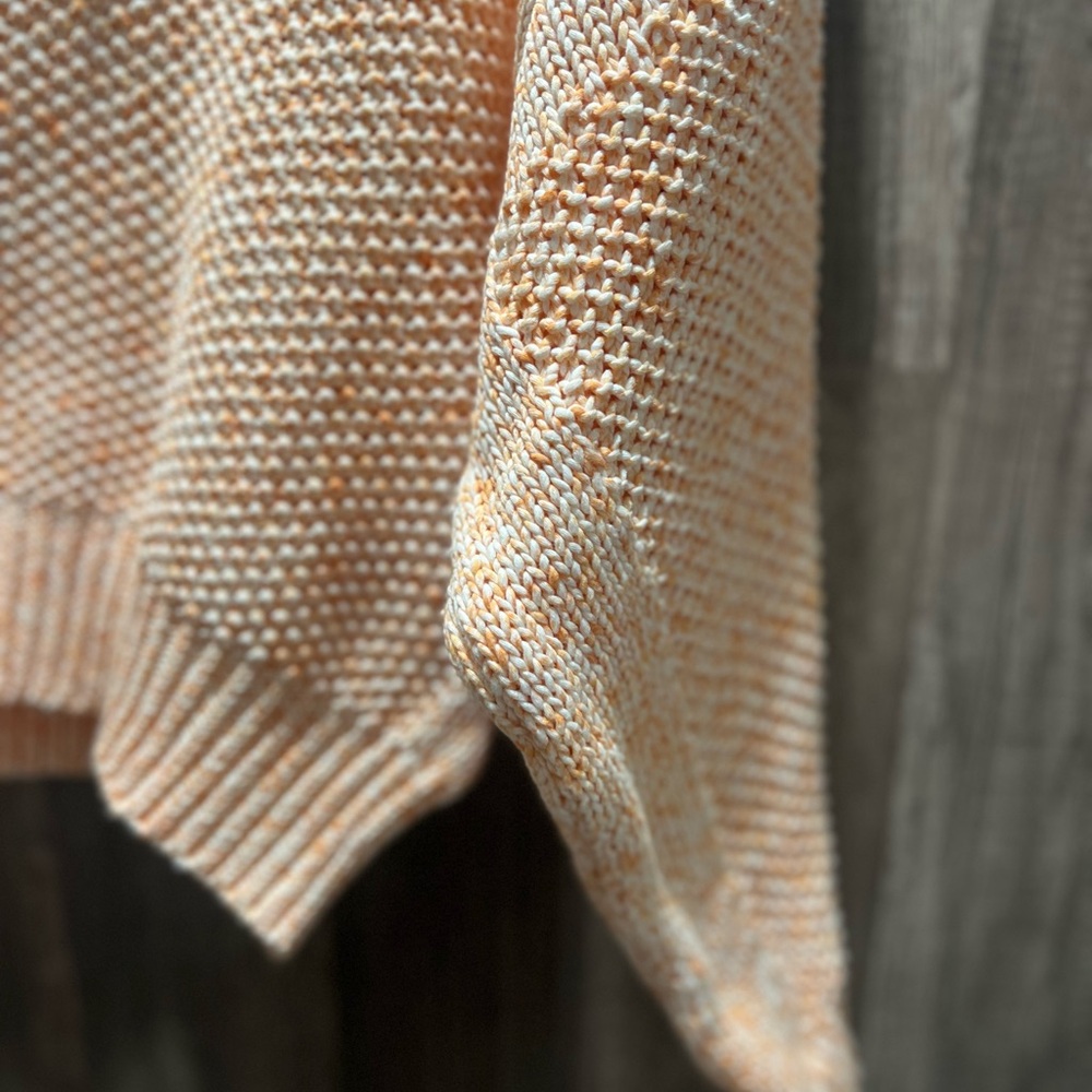 Anthropologie NWT Women's Peach Orange Knit Sweater Size Womens Small - Picture 5 of 6